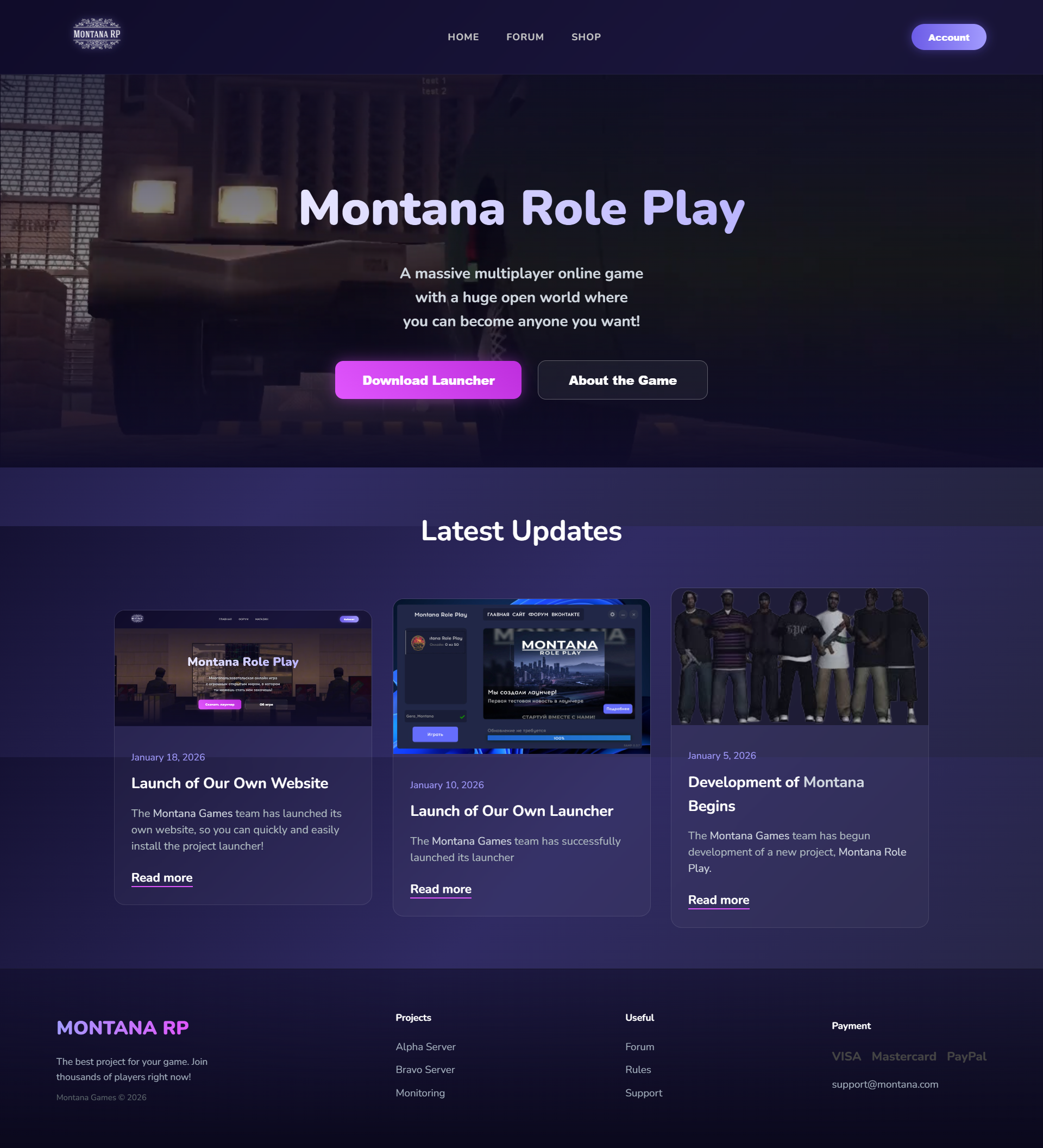 Montana Role Play