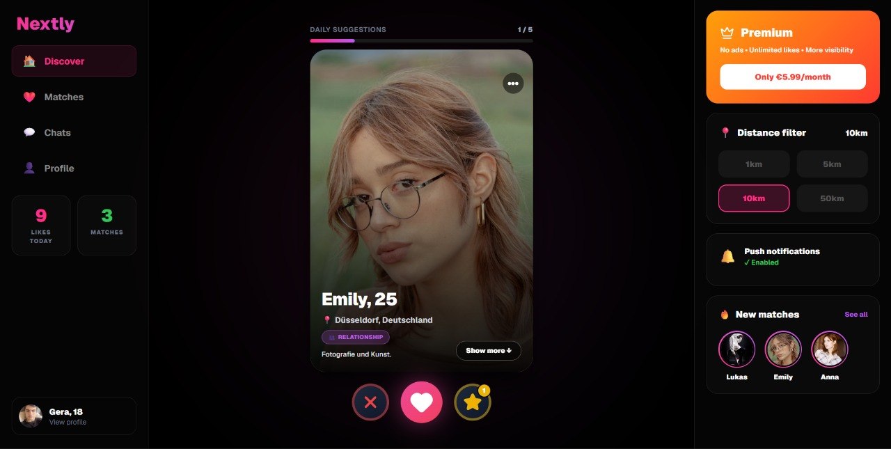 Nextly: Dating App
