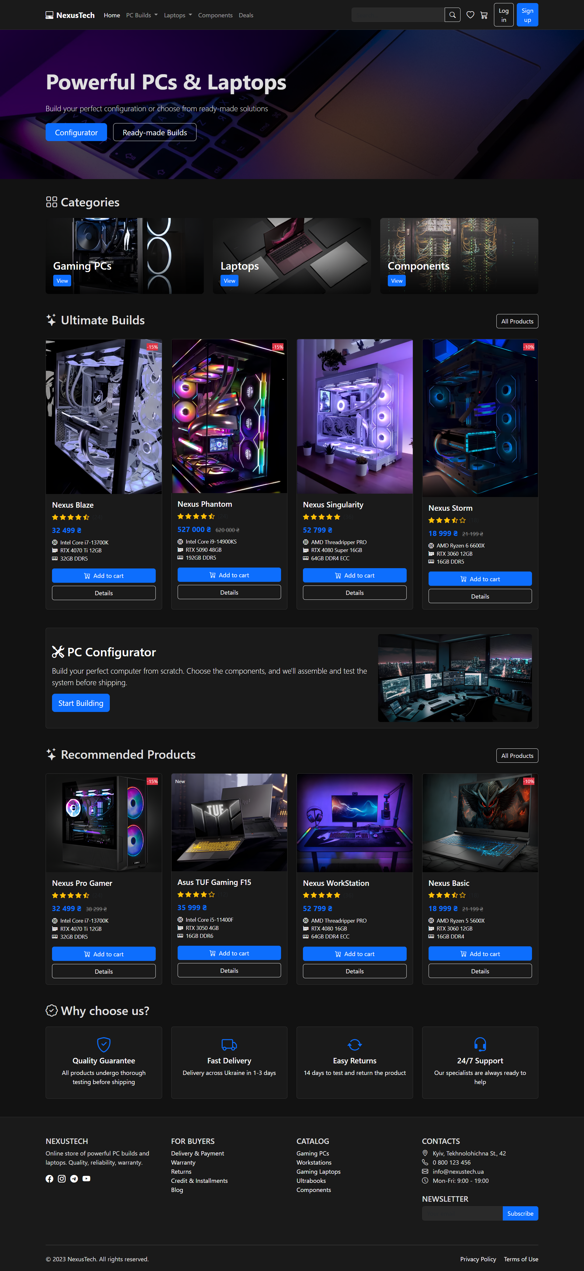 NexusTech Online Store